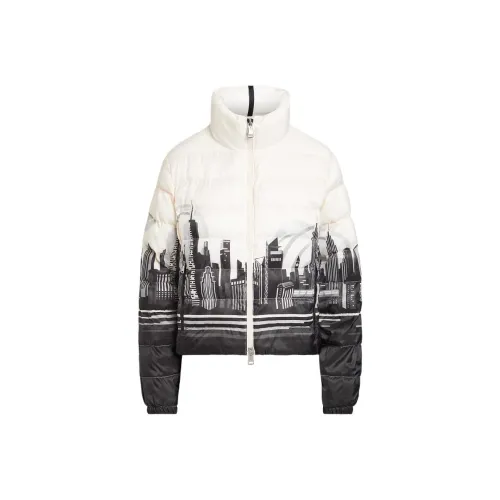 Polo Ralph Lauren Черные/Белые Женские Объёмные Куртки (Пуфы)