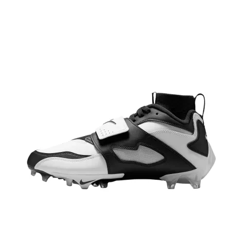 Nike Diamond Turf 93 Slip-Resistant Abrasion-Resistant Футбольные бутсы Унисекс Черный Белый