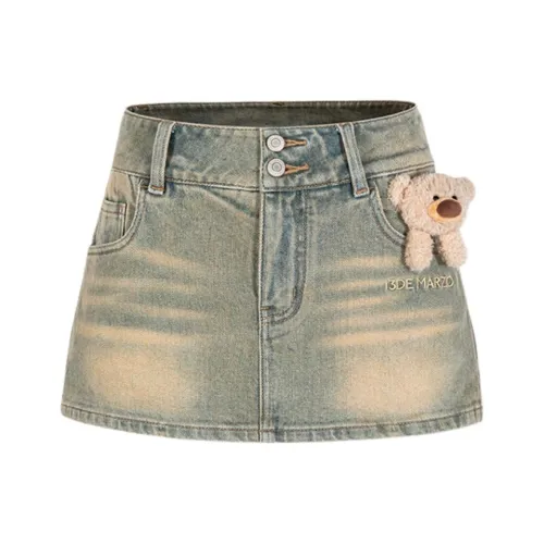 13 DEMARZO Джинсовые короткие юбки Женские
