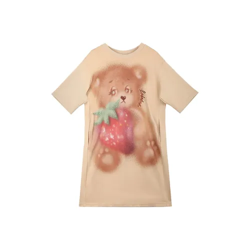 LALABOBO Короткое платье с короткими рукавами женское