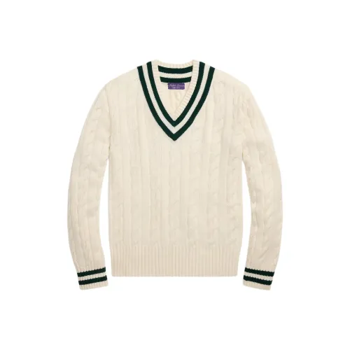 Ralph Lauren Purple Label Кашемировый свитер мужской белый
