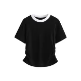 Белый, серый и кофейный воротник