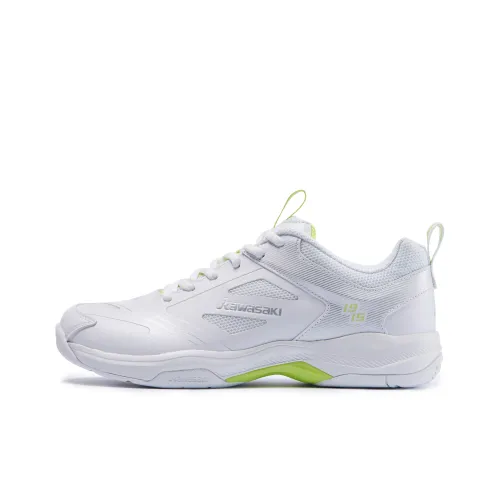 Kawasaki Brocade Fruit Slip-resistant Abrasion-resistant Breathable Low-top Badminton Shoes Unisex White Green Кавасаки Brocade Fruit Slip-resistant Abrasion-resistant Breathable Низкие кеды для бадминтона Унисекс Белый Зеленый