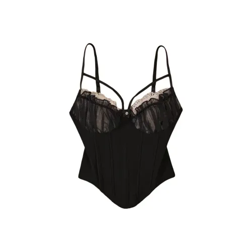 Mu Qingqing Черные Женские Камисоли