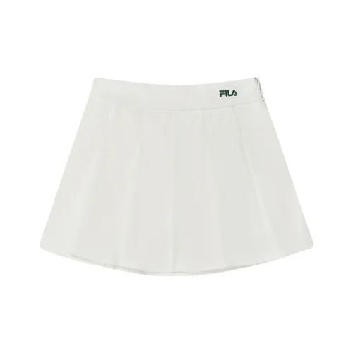FILA Теннис Облачный белый WT Женские Повседневные короткие юбки
