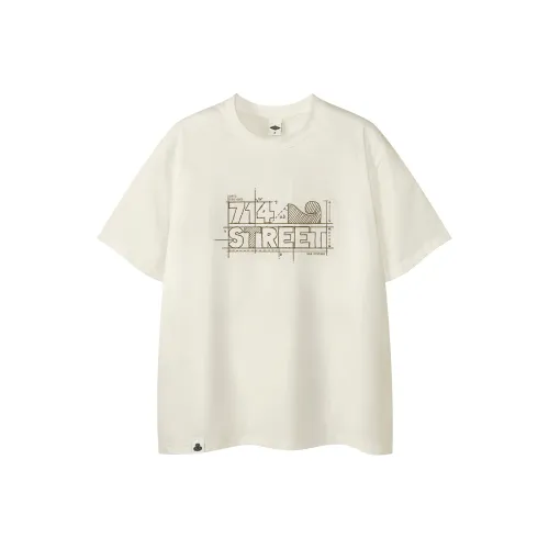 714STREET Полуполые 100% хлопок дружественный к коже удобный повседневный универсальный короткие рукава рубашки унисекс