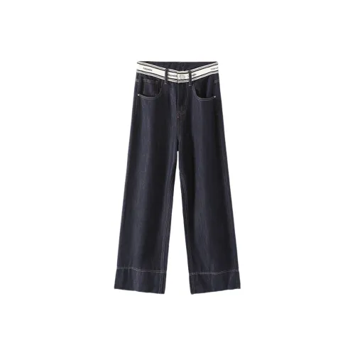 Снупи Темно-синий деним Женские джинсы