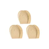 Бежевый, круглый, носок, 3 штуки