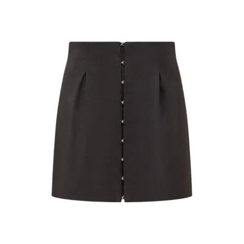 Del Core Повседневные короткие юбки Женские Черный