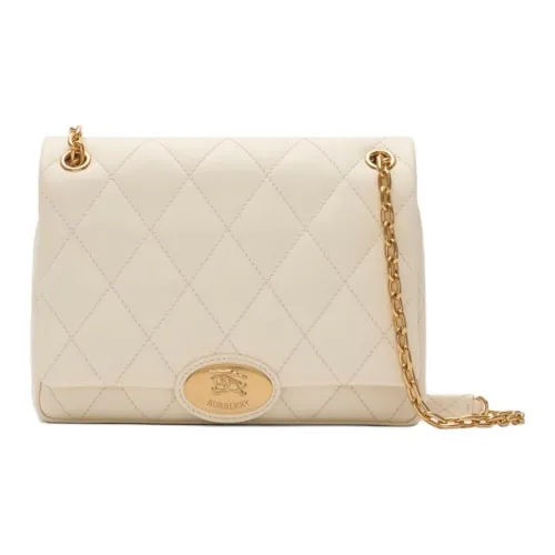 Burberry Сумка Strand Среднего Размера Ремешок Из Кожи С Цепочкой Откидной Верх На Магнитной Кнопке Внутренний Карман На Молнии