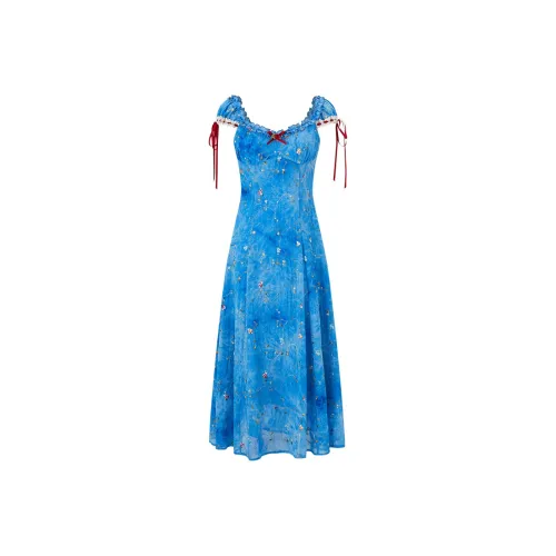 ACAINES Океанский синий Женские Слиплатья