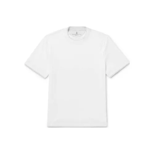 BRUNELLO CUCINELLI Белая Мужская Рубашка T