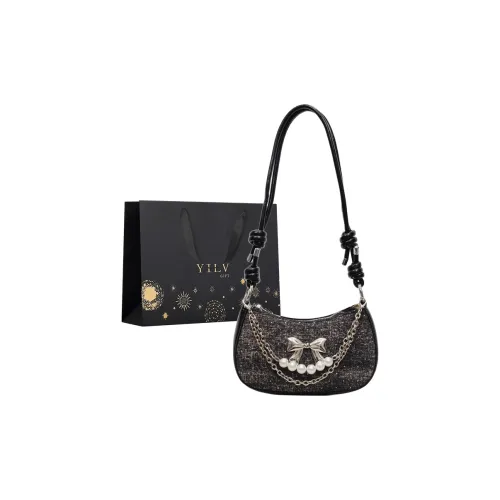 Yi Brigade Ткань Сумка через плечо Стандартная Женская Черная Королевский Синий Деним Синий Небесный Синий