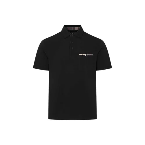Barbour Черное Унисекс Поло