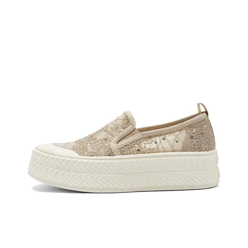 NINE WEST Низкий топ кэжуал женский золотой