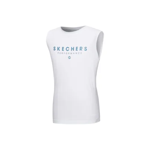 Skechers GO DRI Майка Мужская Белая WHTE