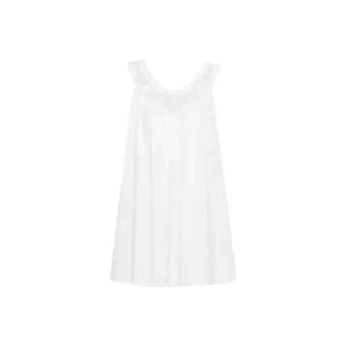 PRADA Без рукавов Платье Женское Белое