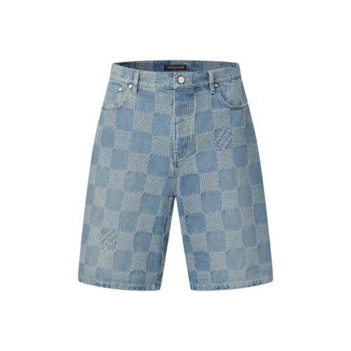 LOUIS VUITTON FW25 Джинсовые шорты Мужской Синий