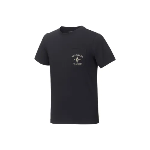 Skechers Diamond S T-рубашка мужская черная BLAK