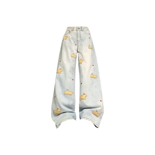 ORANDOR WEAR Светло-синие Женские Джинсы