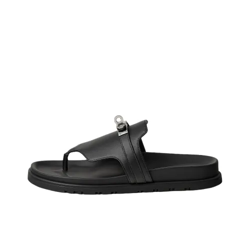 HERMES Empire Шлепанцы Женские Черные