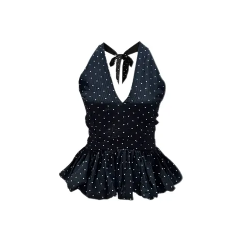 PZGE Черные Женские Камисоли