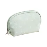 Китайский стиль, зеленый, полукруглая, косметичка