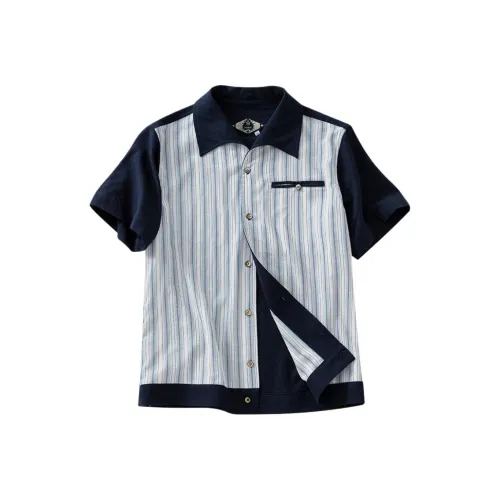 SOARIN YUPPIE Fearless Blue Men's Shirts SOARIN YUPPIE Fearless Синий Мужские Рубашки