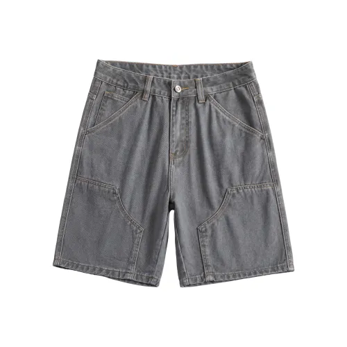 MISS FLY Светло-серый зеленый Унисекс Повседневные шорты