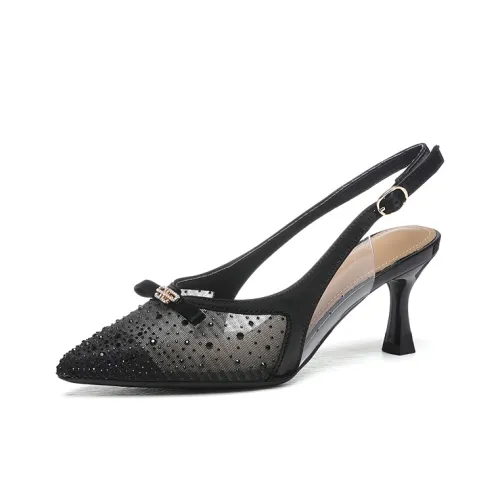 Golden Silk Rabbit Низкий каблук Высокий каблук Женские