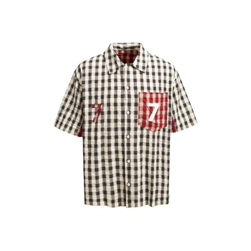 WILDX Серый Красный Унисекс Рубашки