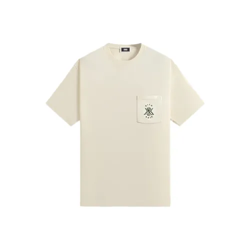 KITH SS25 Орнатное Барокко Карман Т Рубашка Мужская Песочный