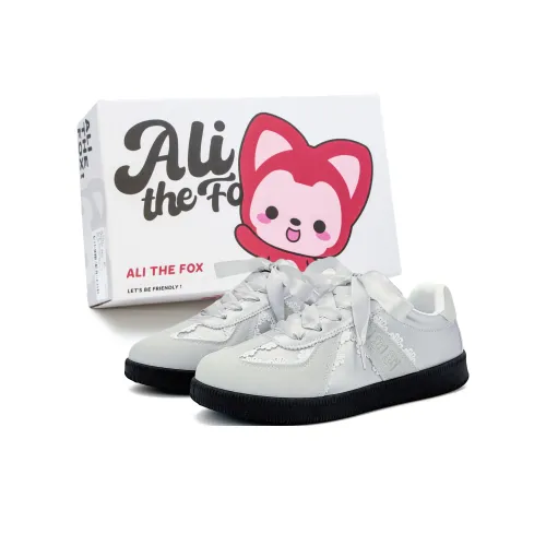 Ali The Fox Немецкие армейские кроссовки Low Top Серебристо-серый Женские