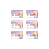 Zero-Feel Pure Хлопок Гигиенические прокладки 1*6 упаковка