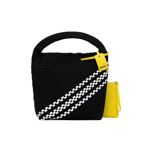 DKNY Naterly Fiber Tote Bag Shopping Bag Women's Black White