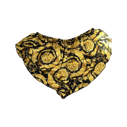 VERSACE Пижамные штаны Женские Черное Золото