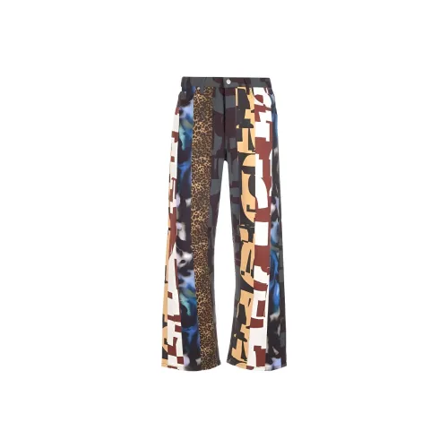 DRIES VAN NOTEN Многоцветные Мужские Повседневные Штаны