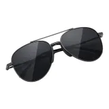 Темно-серая оправа, черные линзы