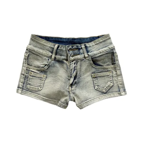 SY Винтажные синие женские джинсовые шорты