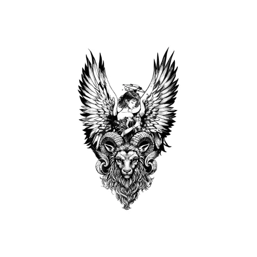 SHITIAN Овен' Thoughts Are Super Cool Травяной Tattoo Стикер