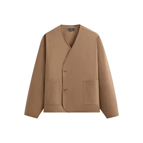 KITH SS25 Cotton Linen Reid Gi Jacket Men's Brown