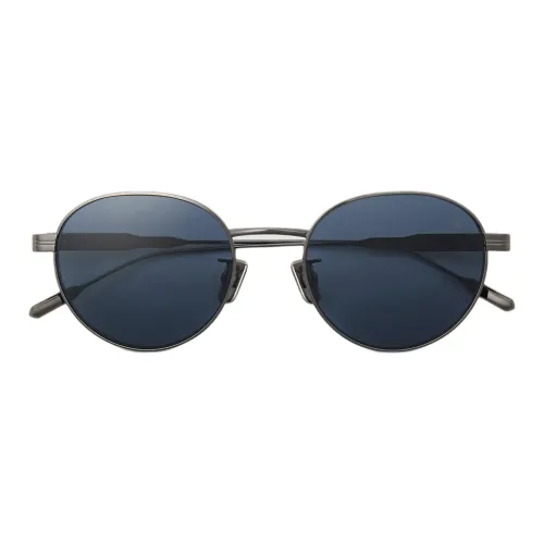 Moncler Титан Круглые Солнцезащитные очки Унисекс Черный