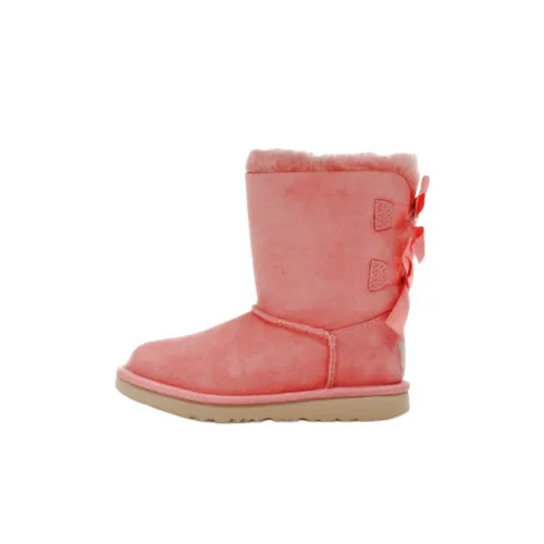 UGG Амортизация Износостойкий MID Топ Детские ботинки Розовый для детей 3-7 лет
