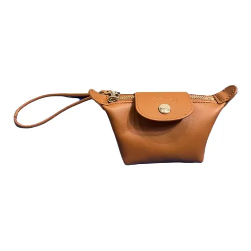 LONGCHAMP Le Pliage Коровья кожа Складной Кошелек для монет Маленький Женские Cashews Цвет