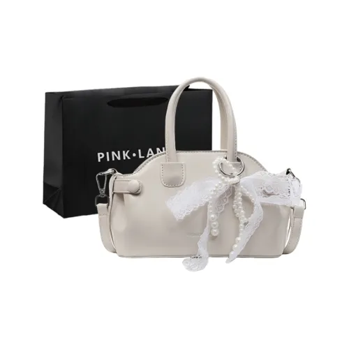 PINK·LAND ПУ (полиуретан) Сумка Стандартная Женская Экрю Розовый Желтый Черный