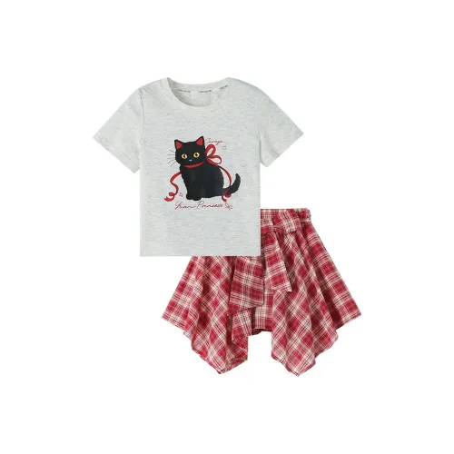 Детский комплект для девочек YUANYUAN GIRL 3-7 лет юбка двухкомпонентный комплект цвет на изображении