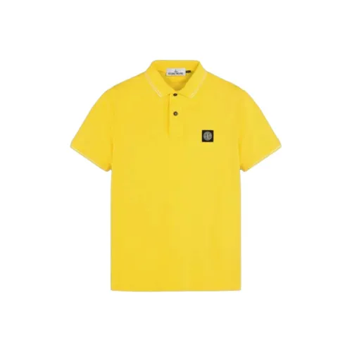 STONE ISLAND Поло Мужское Желтое