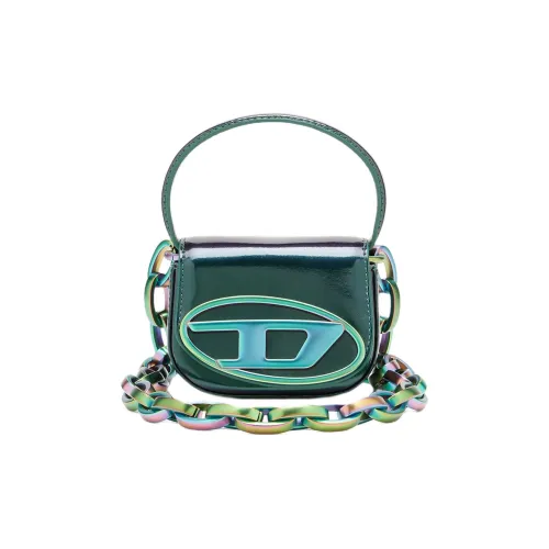 DIESEL Синтетическая кожа Одно плечо Сумка Мини Женская Зеленая и Синяя