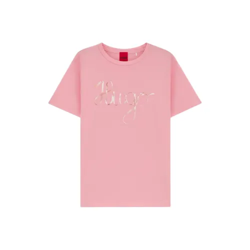 Hugo Boss Стандартная рубашка T женская розовая