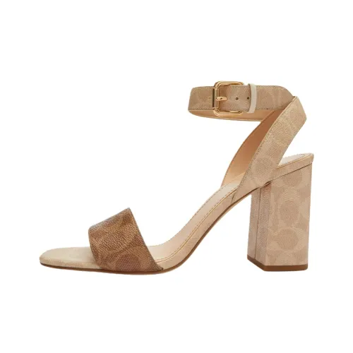 COACH Shelby One Ремешок Сандалии 8 см Женские Коричневый